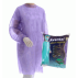 Avental Descartável Manga Longa 20g Lilás- Pacote com 10 un.