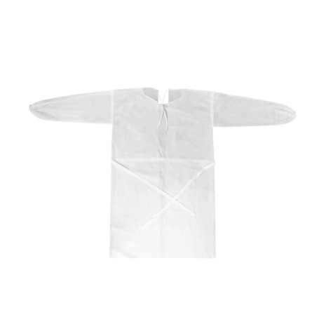 Avental de Procedimento Descartável Manga Longa - Pct com 10Un.